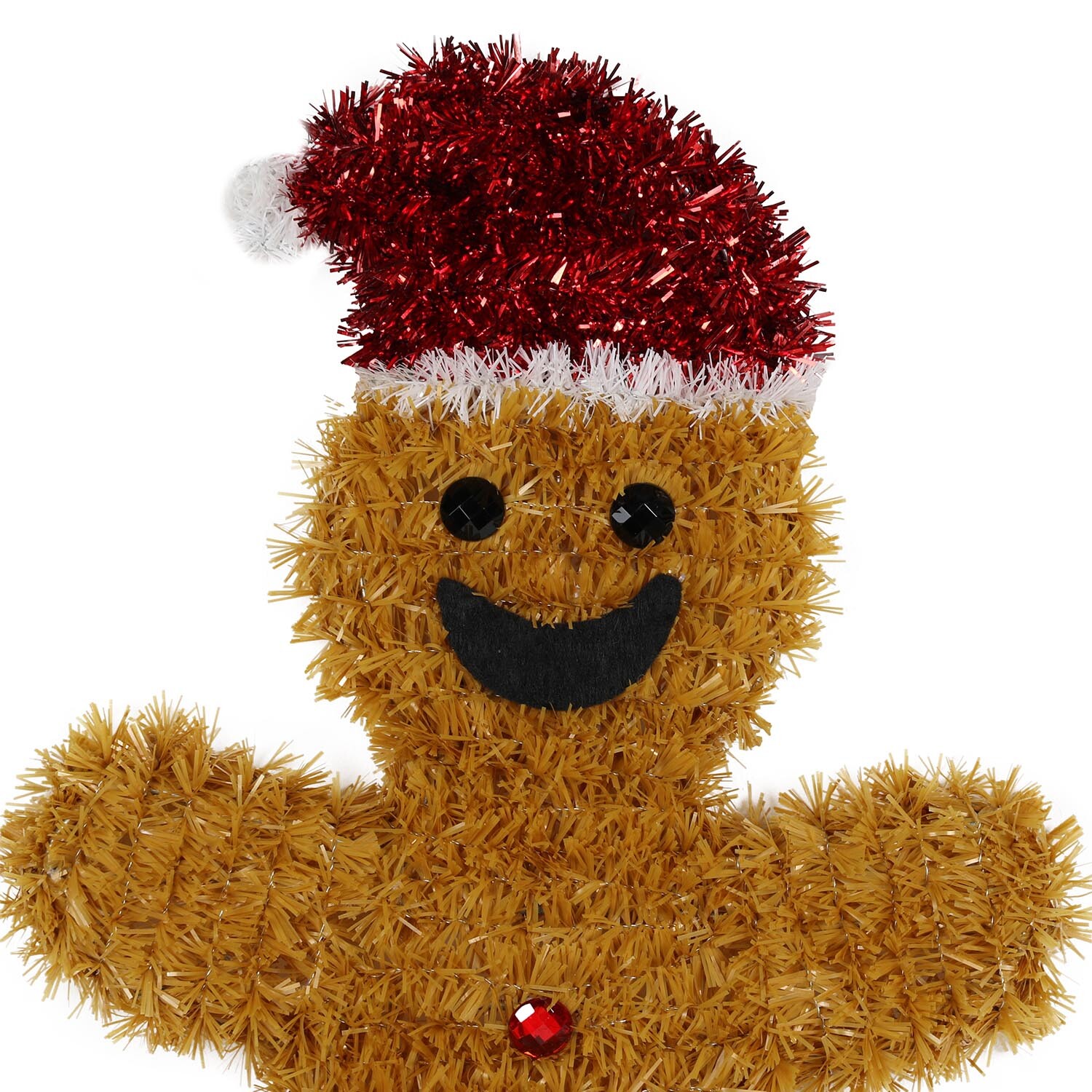 Tinsel Gingerbread Man - Brown Image 2