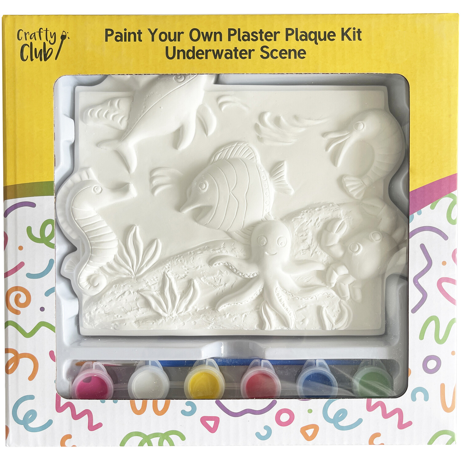 Paint Your Own Plaster Plaque Kit - White Image 1