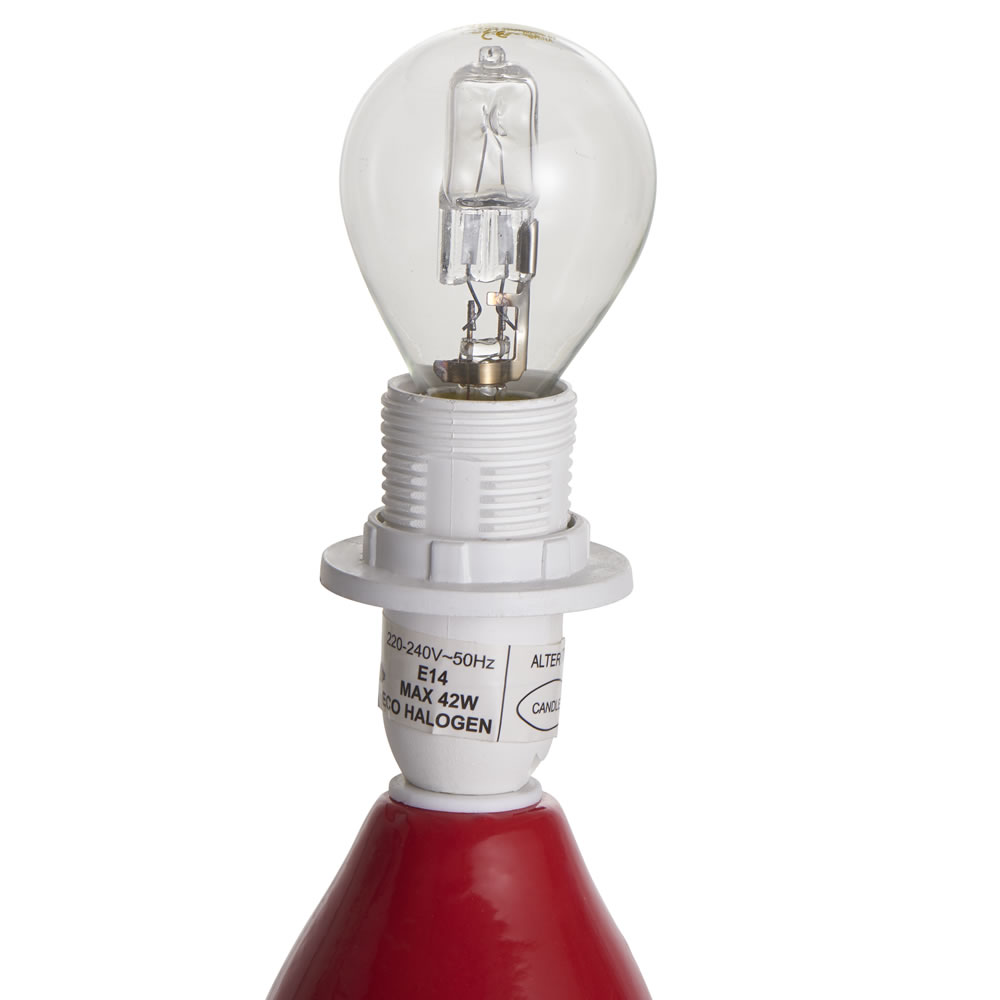 Wilko Chilli Pepper Red Ceramic Lamp Wilko