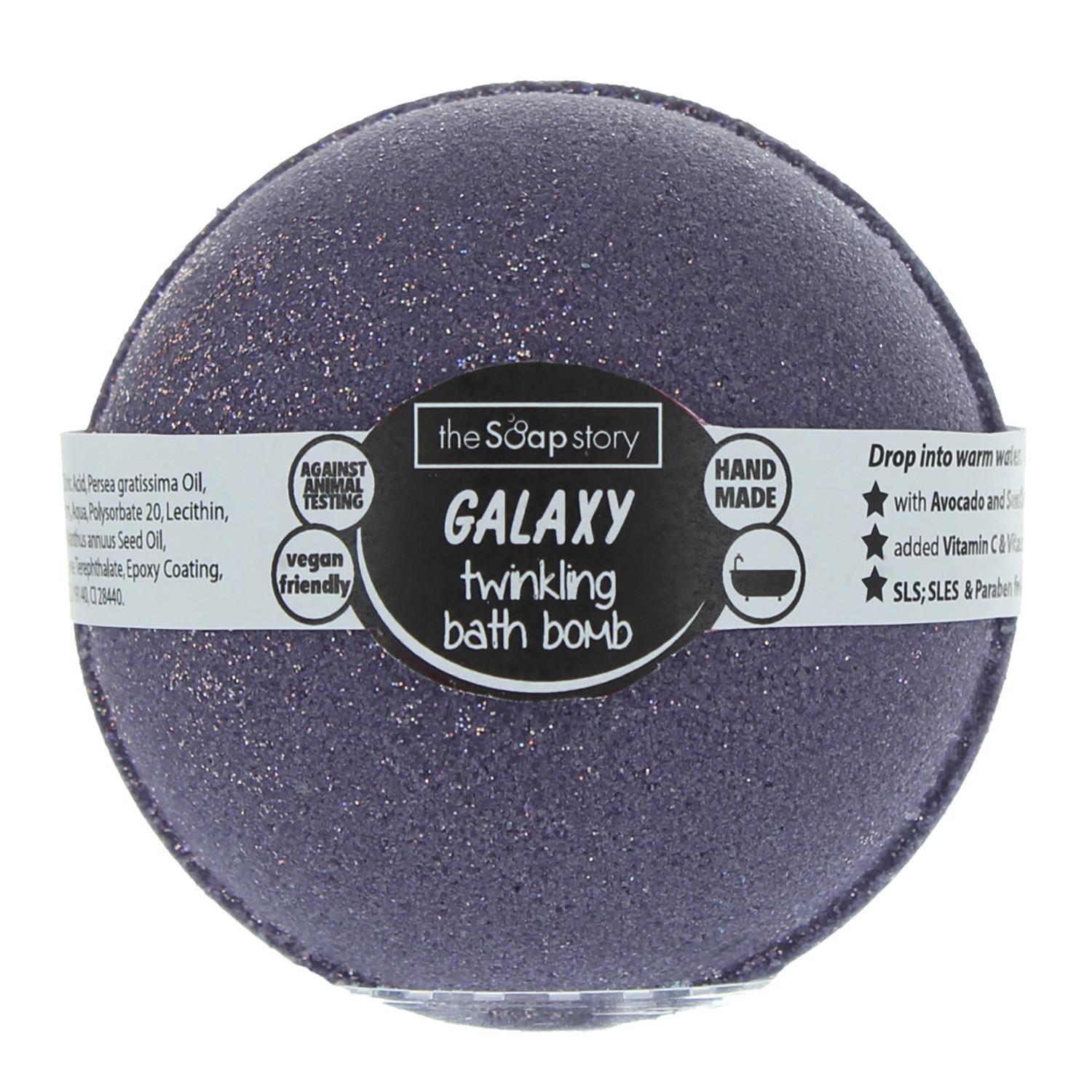 The Soap Story Galaxy Twinkling Bath Bomb Image