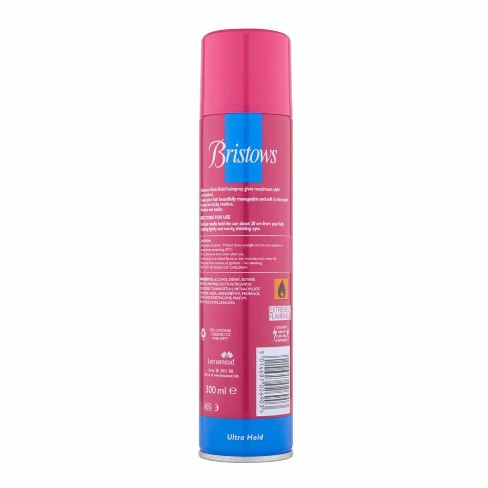 Bristows Ultra Hold Hairspray 300ml Image 2