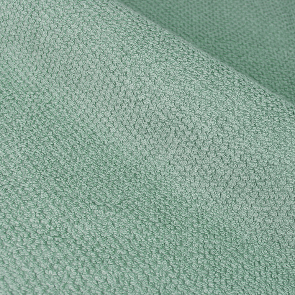 furn. Textured Cotton Smoke Green Bath Sheet Image 3