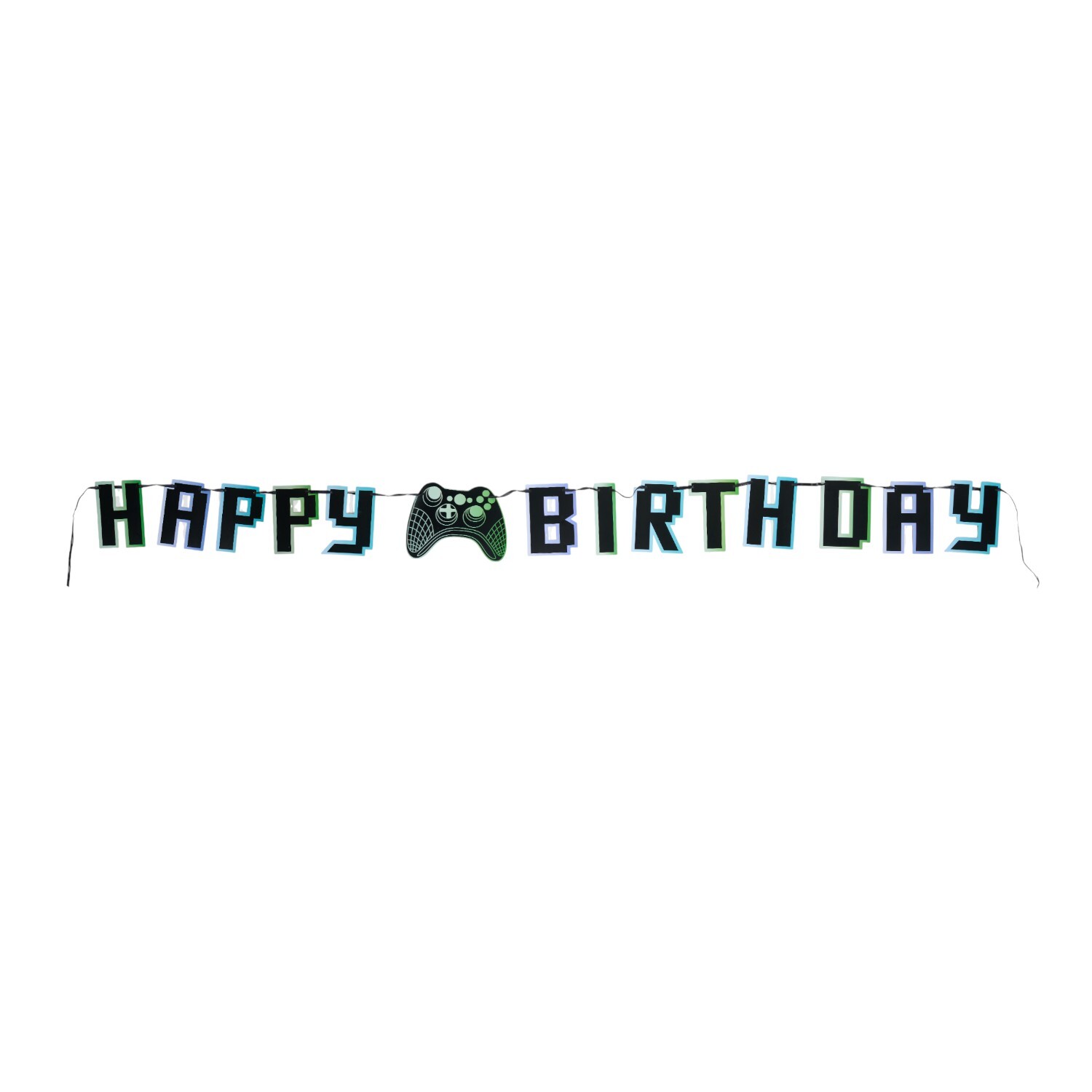 Gamer Happy Birthday Banner Black Image 2