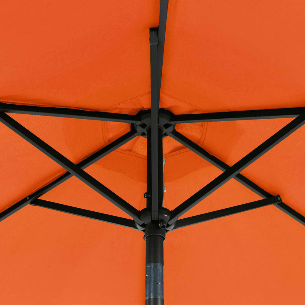 vidaXL Orange Garden Parasol with Steel Pole 2.25m Image 6