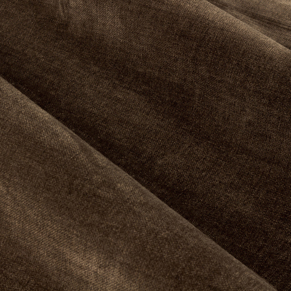 Yard Brown Heavy Chenille Velvet Eyelet Curtain 229 x 137cm Image 5