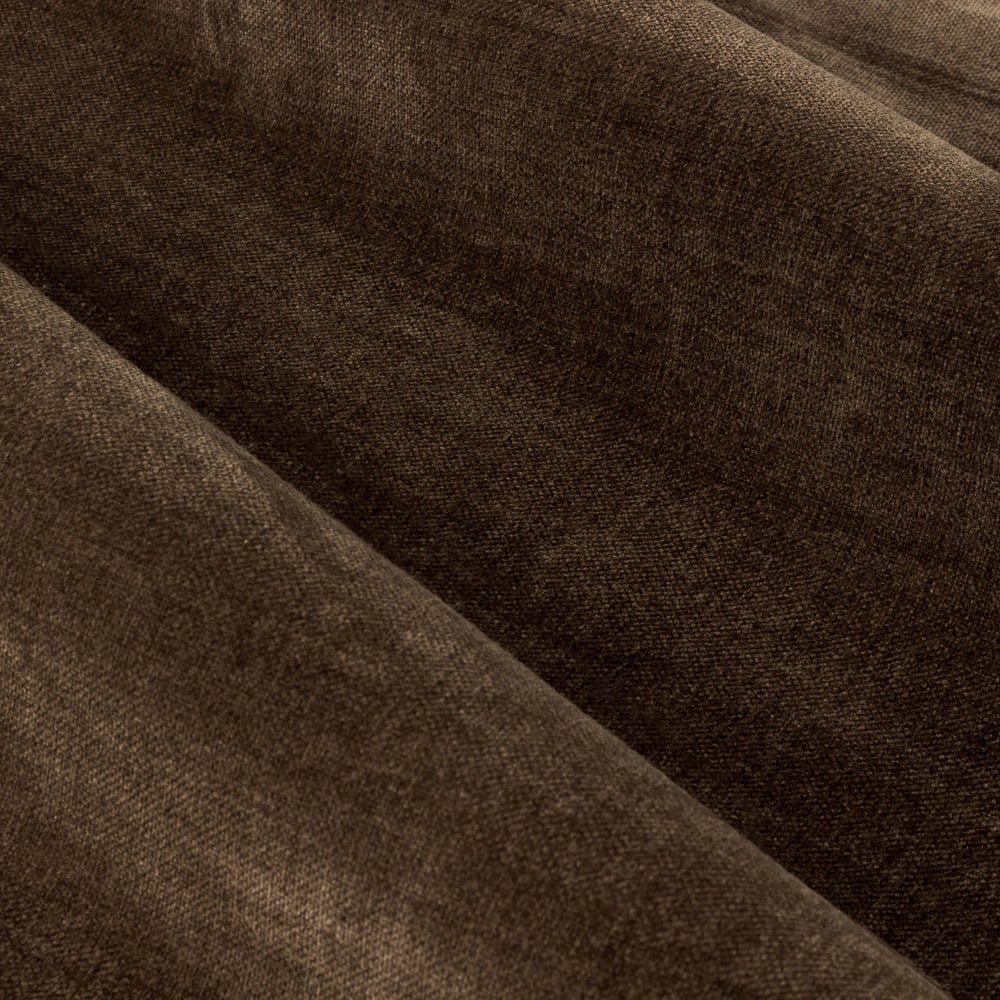 Yard Brown Heavy Chenille Velvet Eyelet Curtain 168 x 183cm Image 5