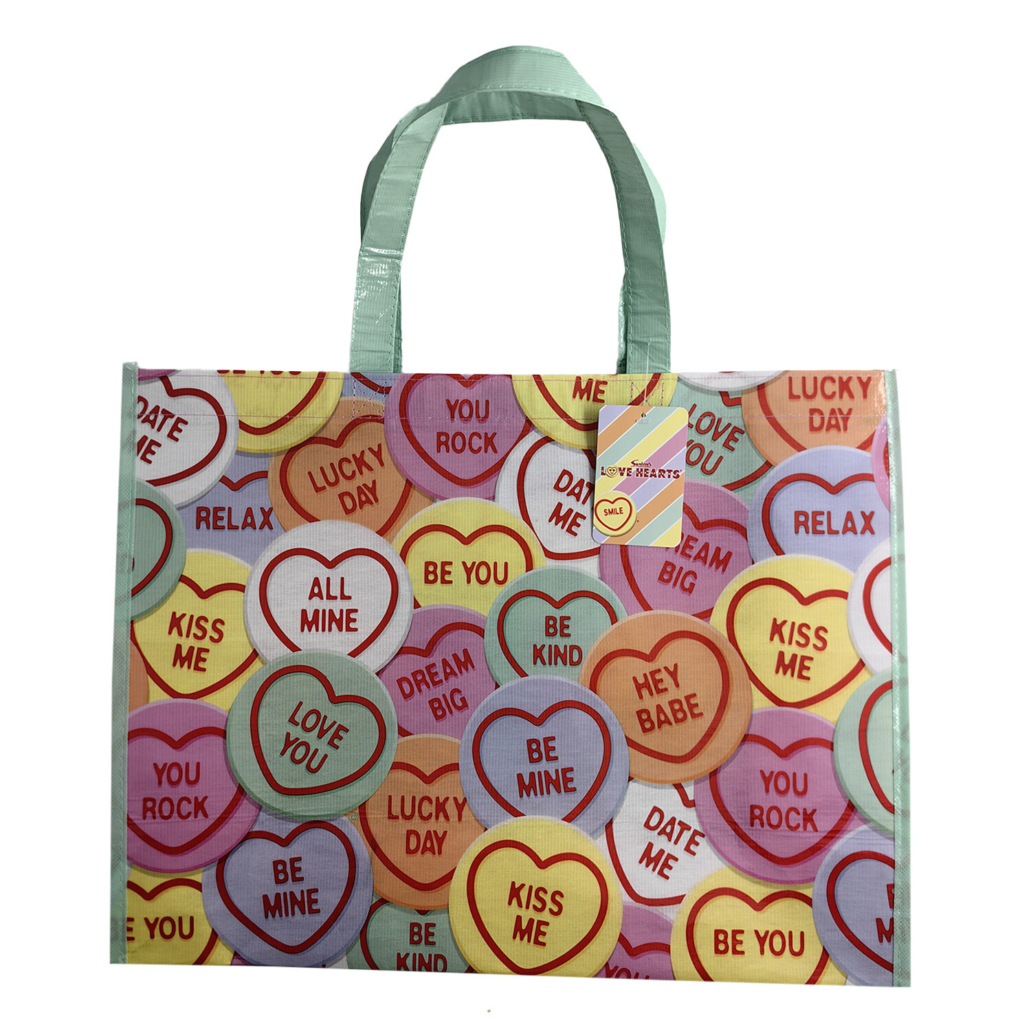 Love Hearts Shopper Bag - Pink Image 1
