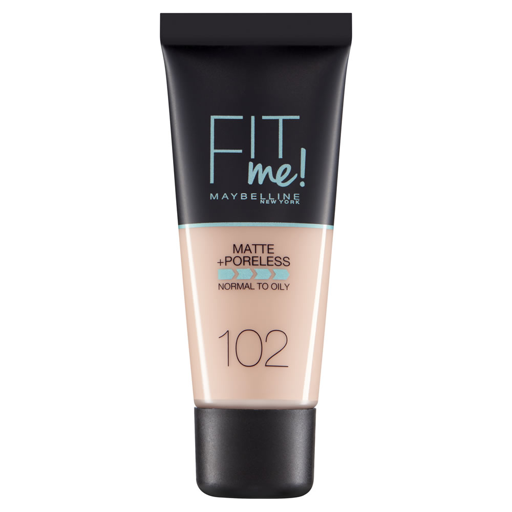 Maybelline Fit Me! Matte and Poreless Foundation Fair Ivory 102 30ml Image