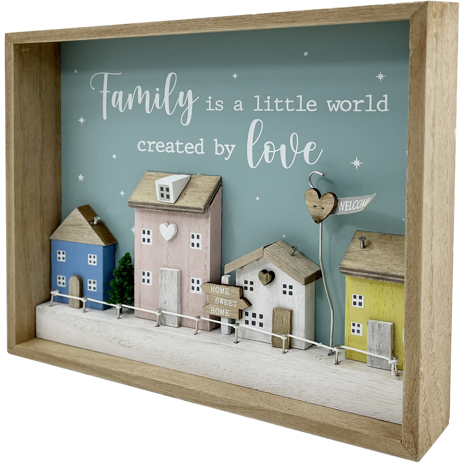 Pastel Family House 3D Plaque - Green Image 2