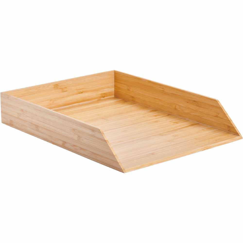 Wilko In Tray Bamboo Image