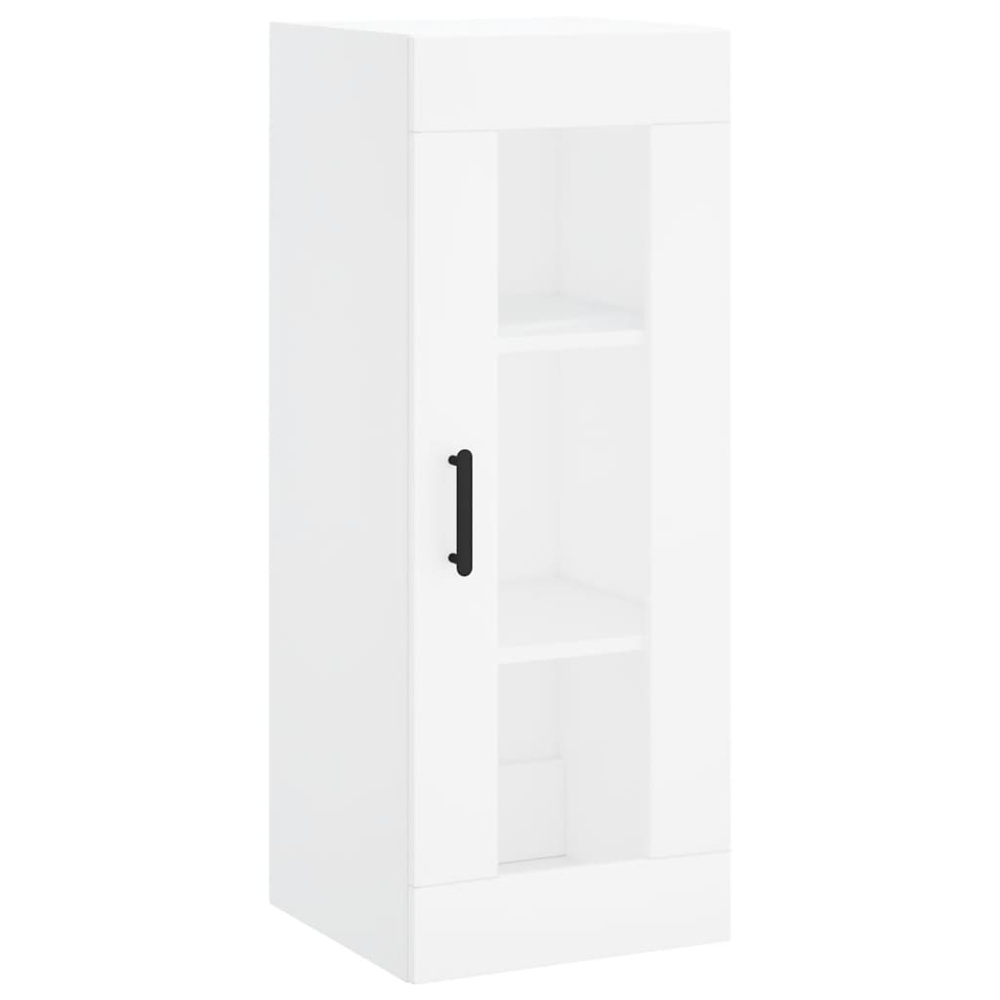 vidaXL Single Glass Door 2 Drawer 2 Shelf White Highboard Image 7