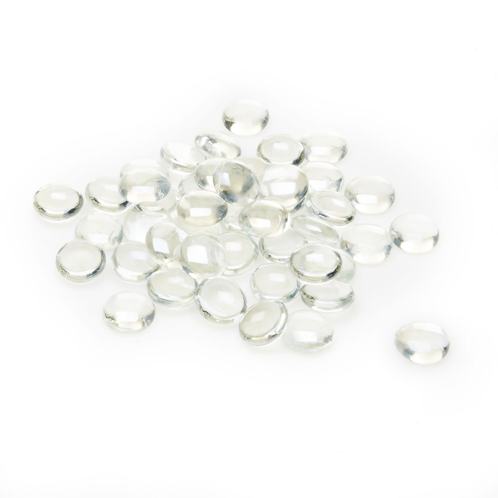 Wilko Clear Glass Pebbles for Candle Holders Image