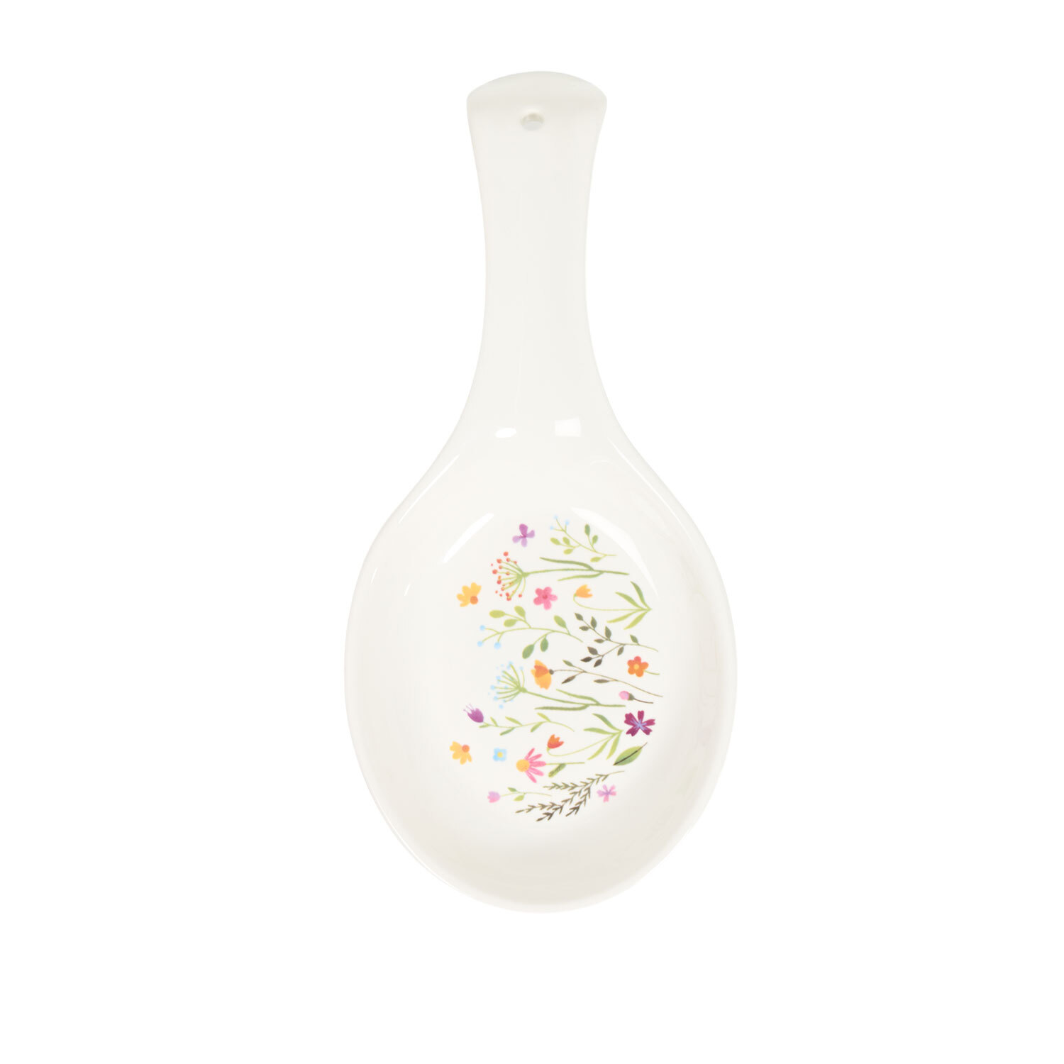 Wildflower Ceramic Spoon Rest White Image 3