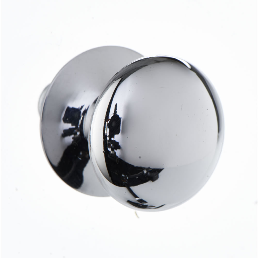 Wilko Door Knob Chrome Button 25mm Wilko