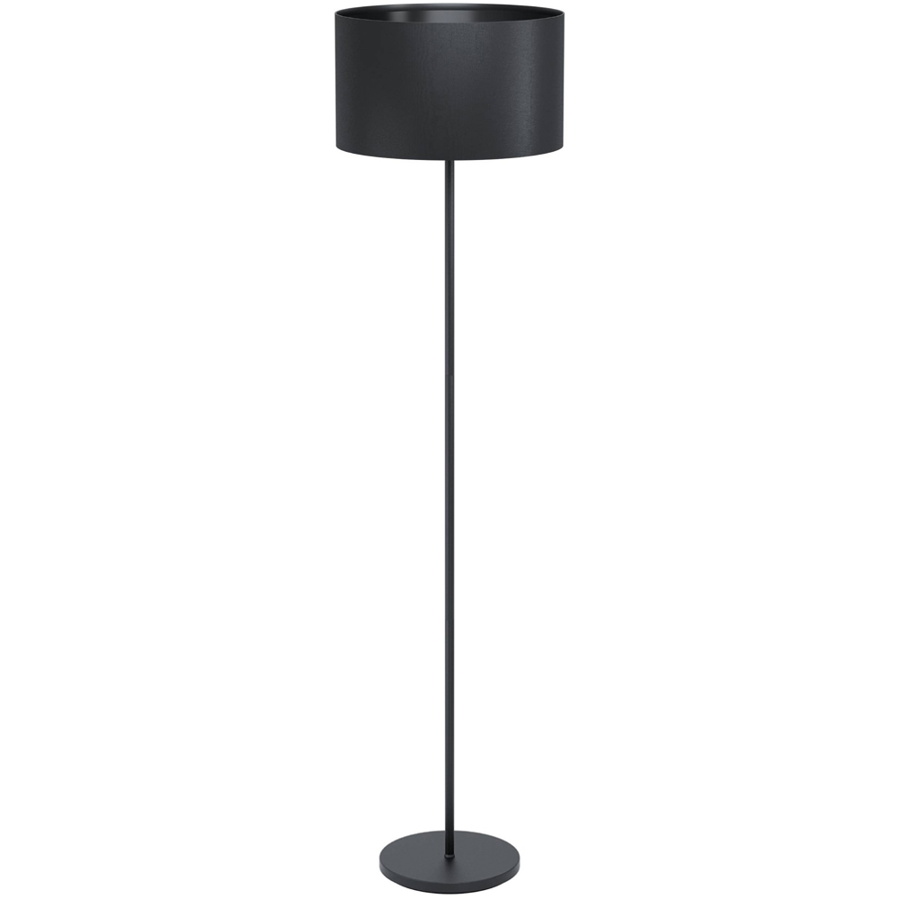 EGLO Maserlo 1 Light Black Floor Lamp Image 1