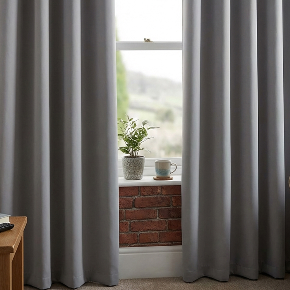 My Home Blackout Eyelet Curtain 168 x 132cm Image 5