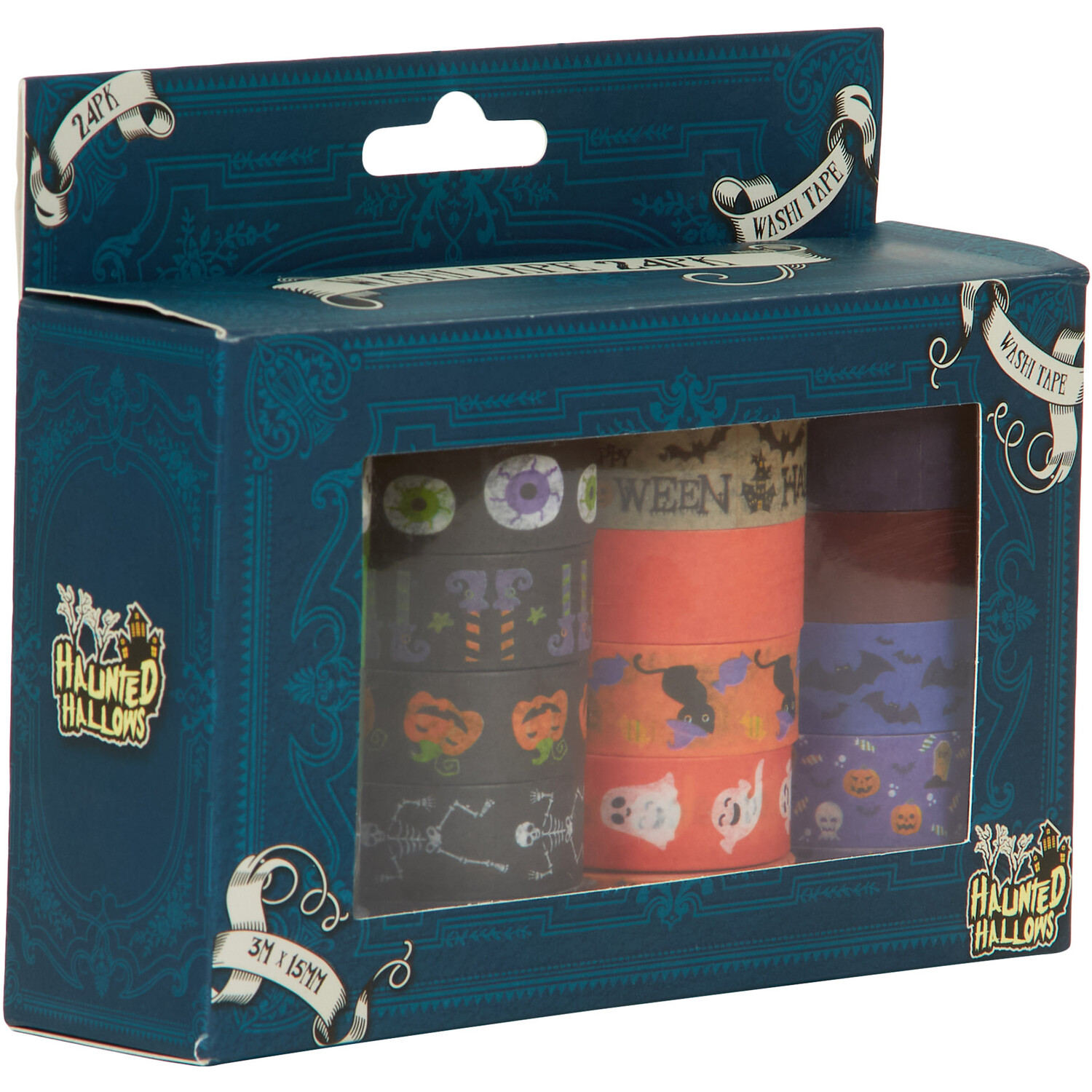 Pack of 24 Haunted Hallows Halloween Washi Tape Image 3