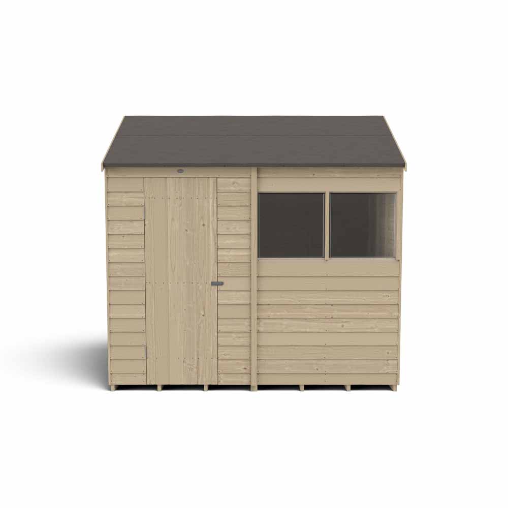 Forest Garden 8 x 6ft Overlap Pressure Treated Reverse Apex Shed Image 12