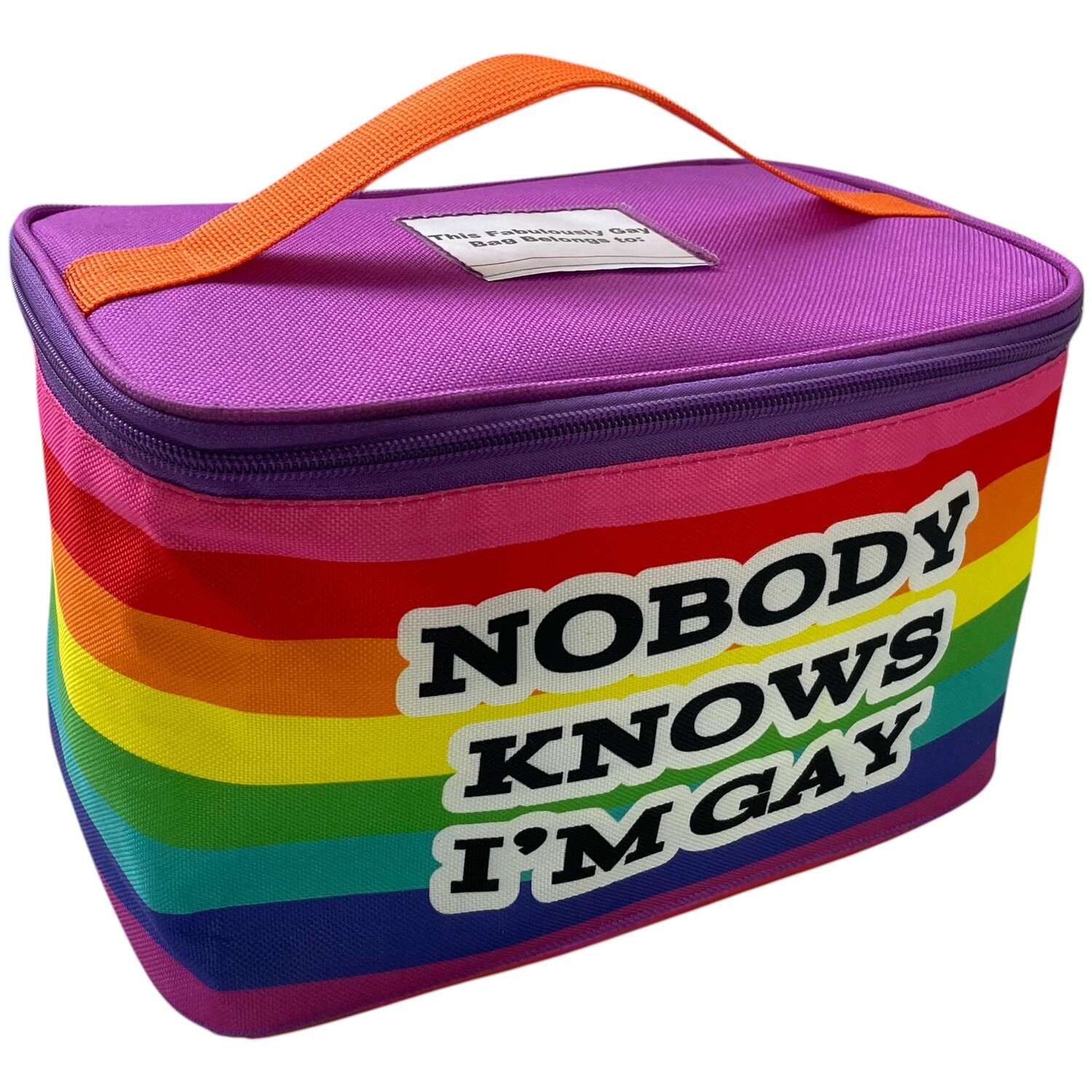 Nobody Knows I'm Gay Lunch Bag Multicolour Image