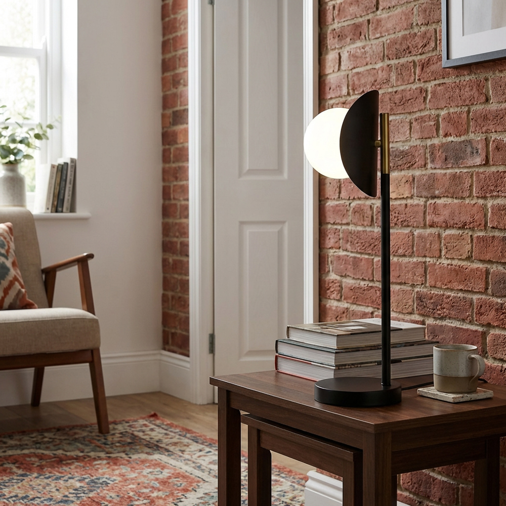 Callisto Table Lamp - Black and Gold Image 2