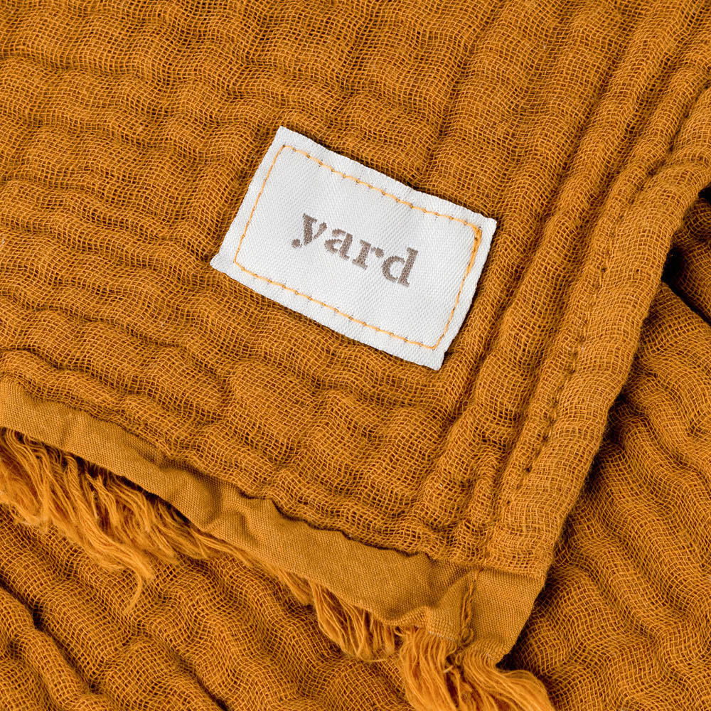 Yard Lark Cumin Large Muslin Cotton Throw 240 x 260cm Image 4