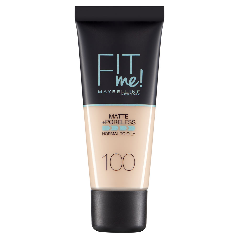 Maybelline Fit Me! Matte and Poreless Foundation Warm Ivory 100 30ml Image
