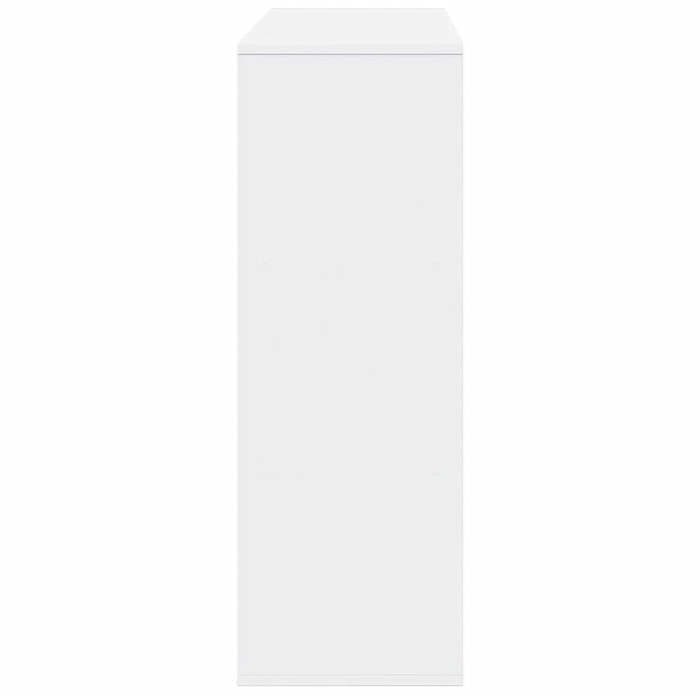 vidaXL 6 Shelf White Bookcase Image 5