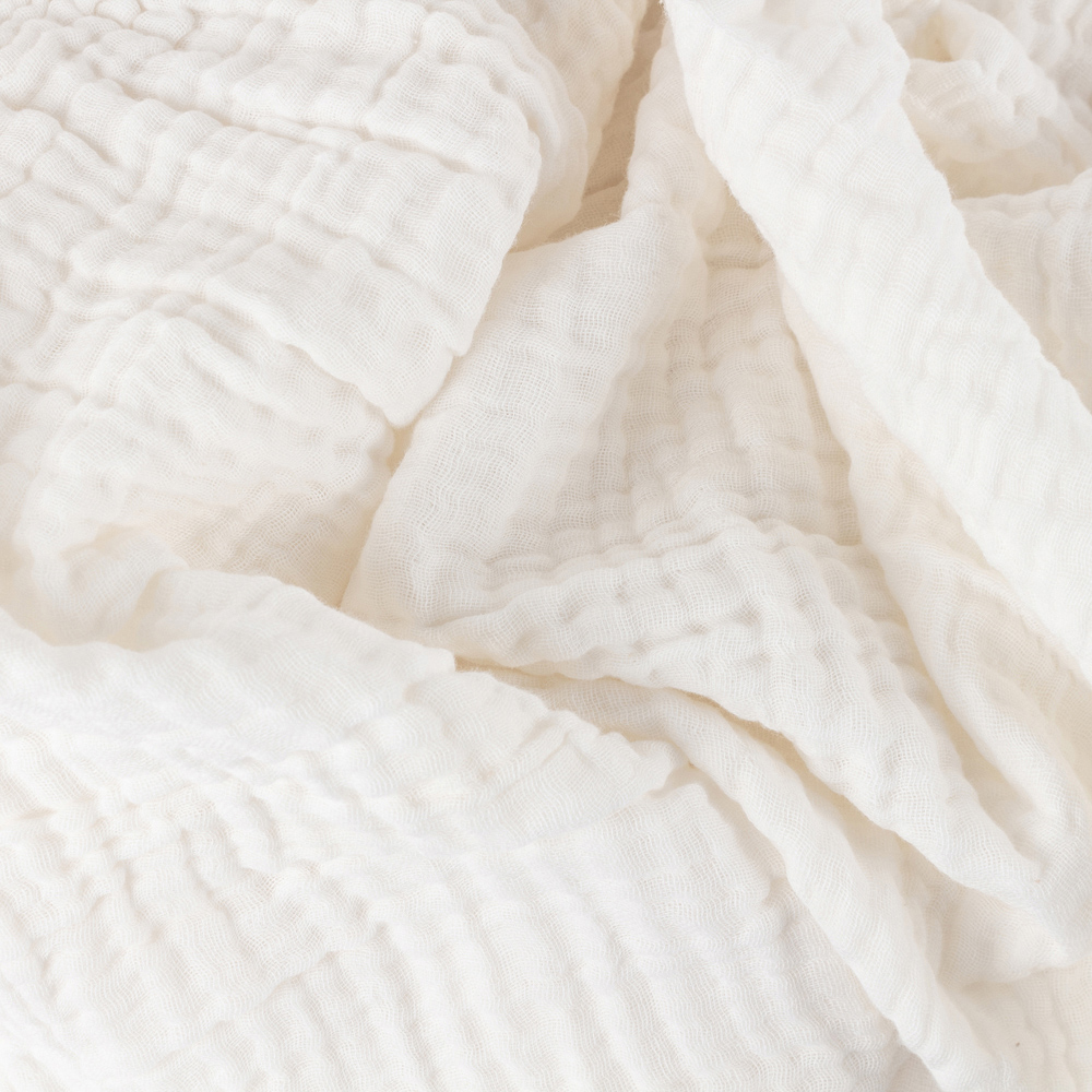 Yard Lark White Large Muslin Cotton Throw 240 x 260cm Image 5