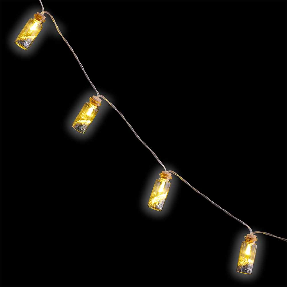 Wilko Battery Operated 10 LED Lights With Glass Jar Wilko