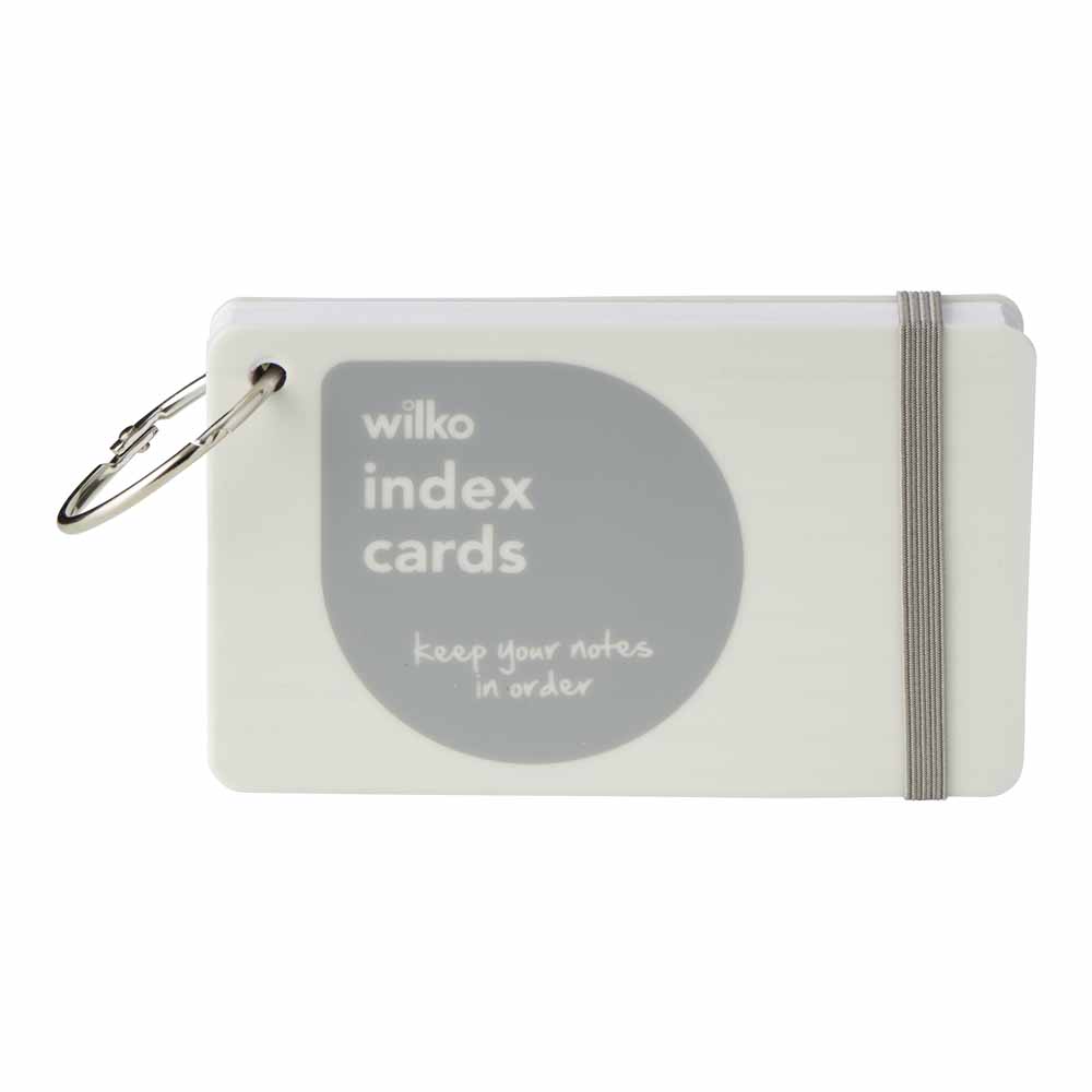Wilko Ring Bound Index Cards 100 Sheets Image 1