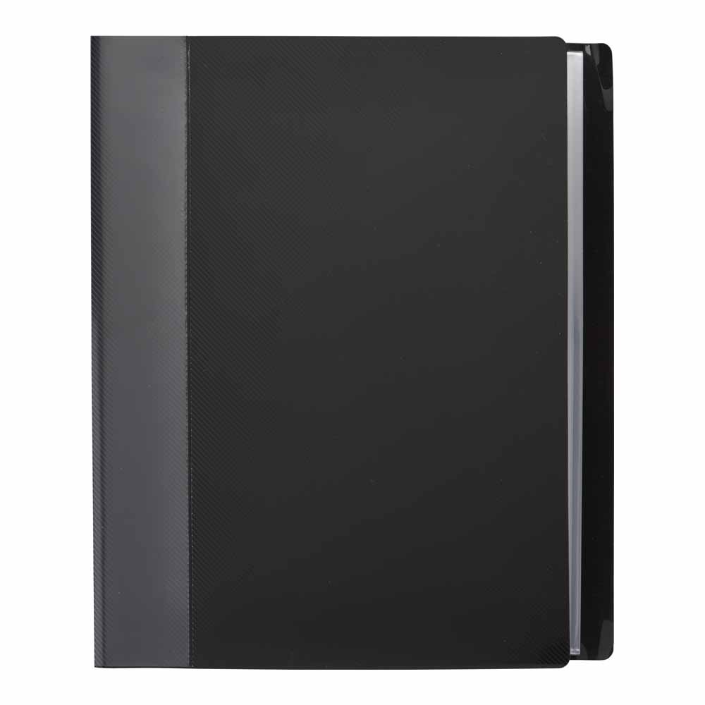 Wilko A4 Display Book Black Image 1
