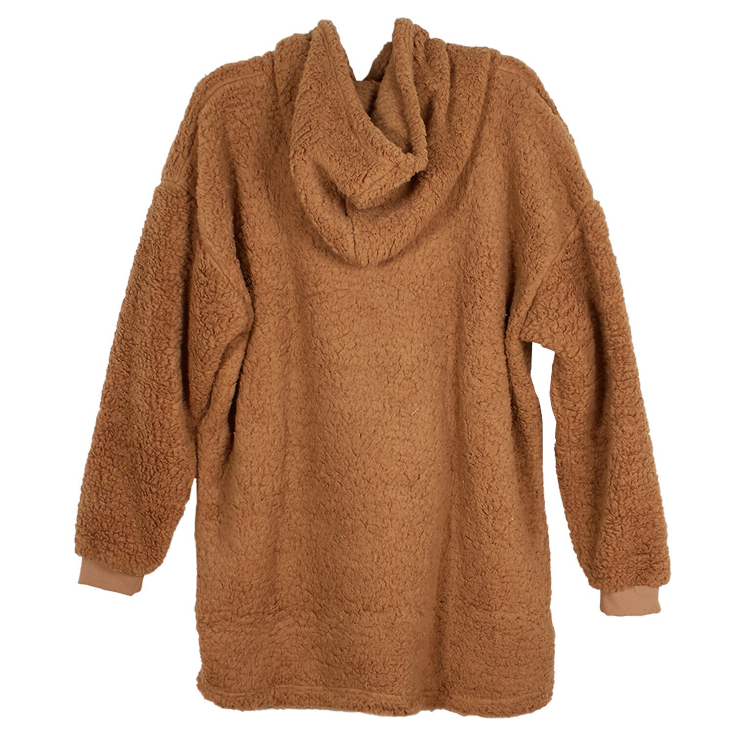 Grey or Beige Teddy Hoodie - Grey or Beige Image 3