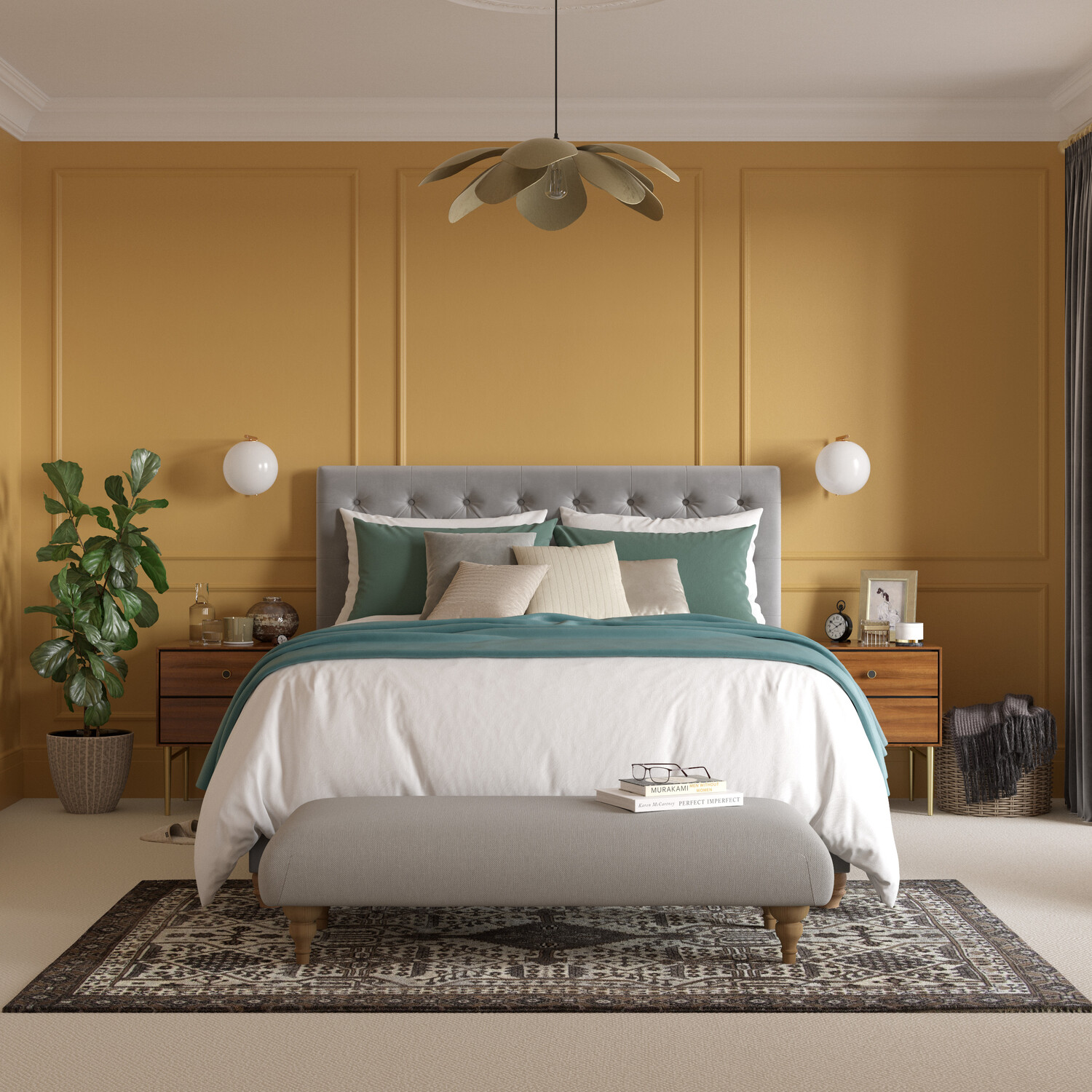 Dulux Heritage Walls and Ceilings Brushed Gold Velvet Matt Emulsion Paint Tester Image 5