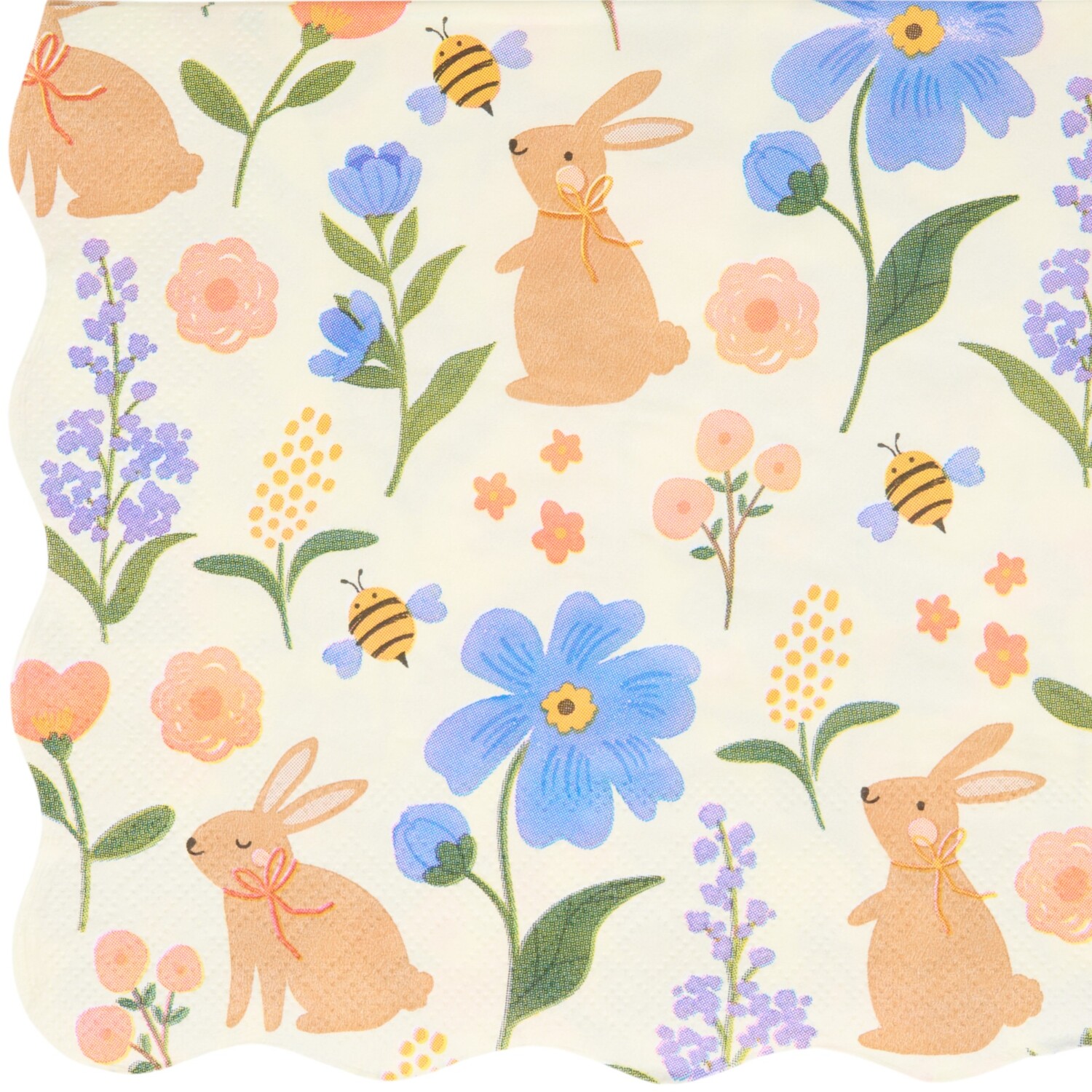 Pack of 6 Spring Bunny Napkins Image 2
