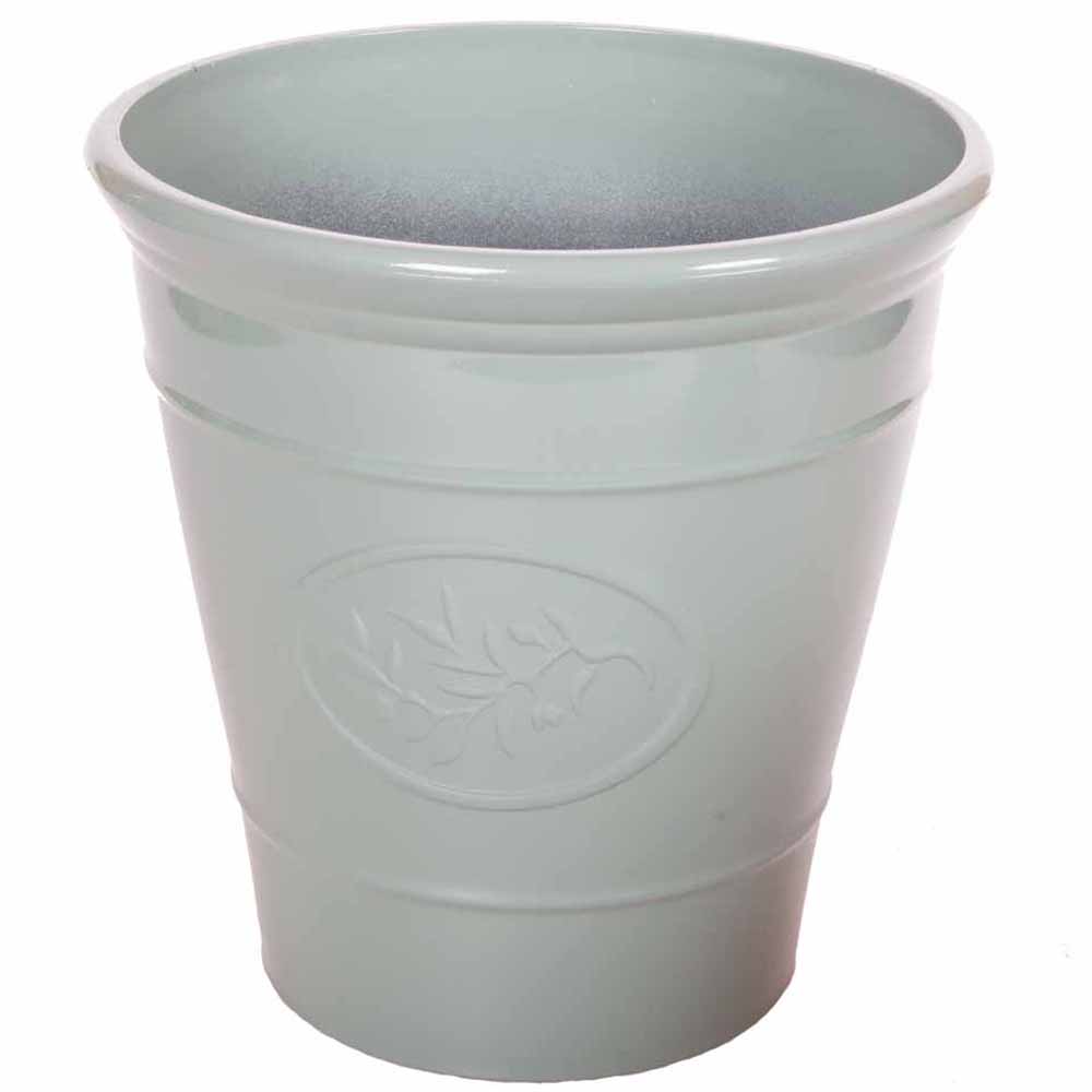 YouGarden Pale Green Plastic Planter 30cm 2 Pack Image 2