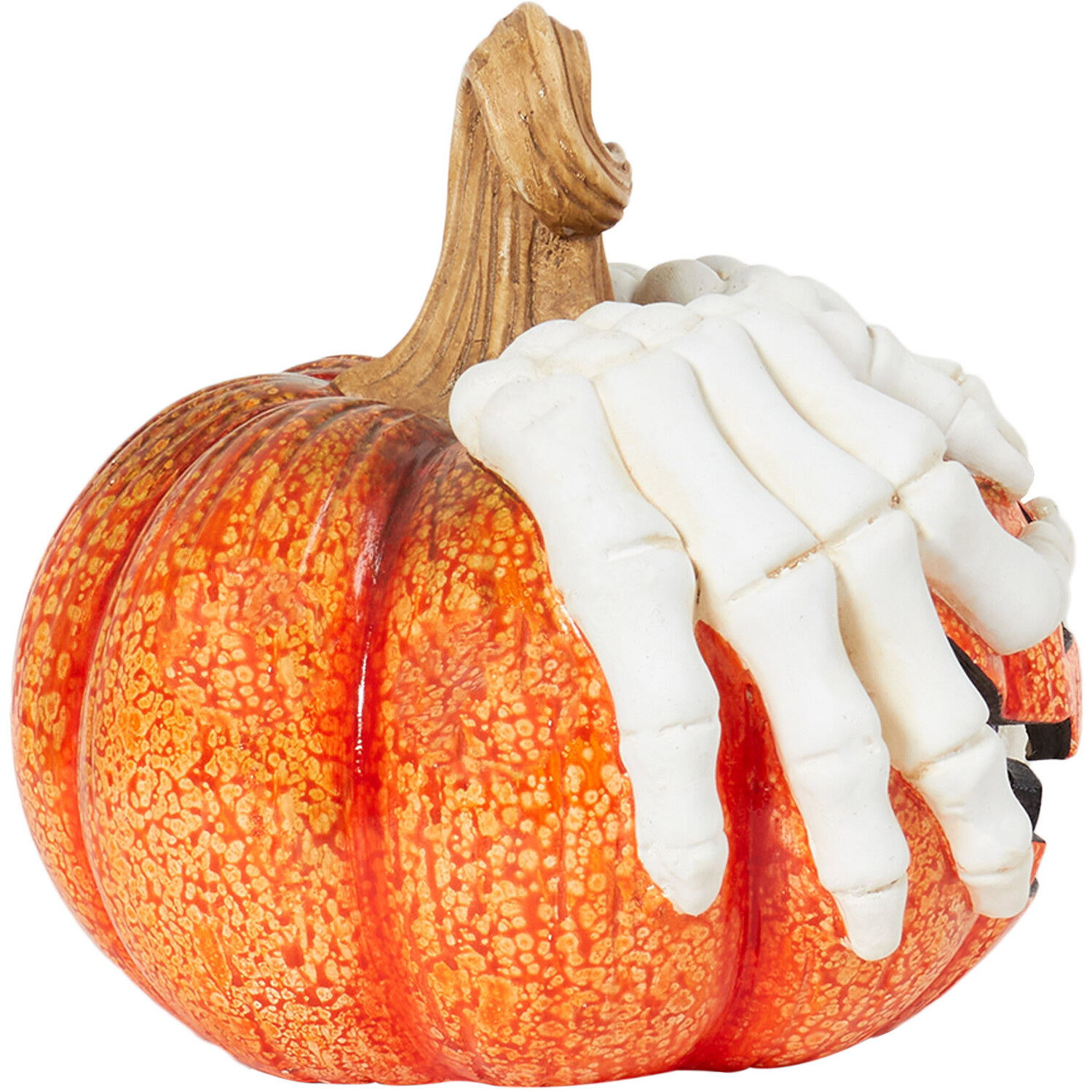 Halloween Skeleton Hands Pumpkin Image 3
