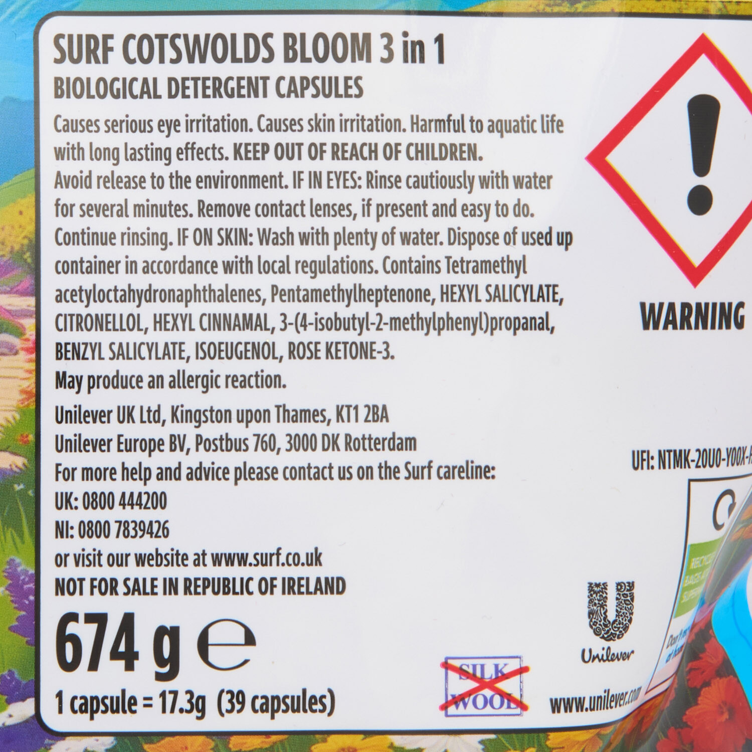 Surf 3 in 1 Scented Laundry Capsules Image 5