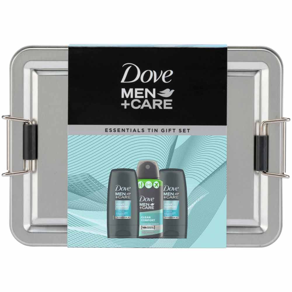 Dove Men+Care Mini Essentials Tin Gift Set Image 1