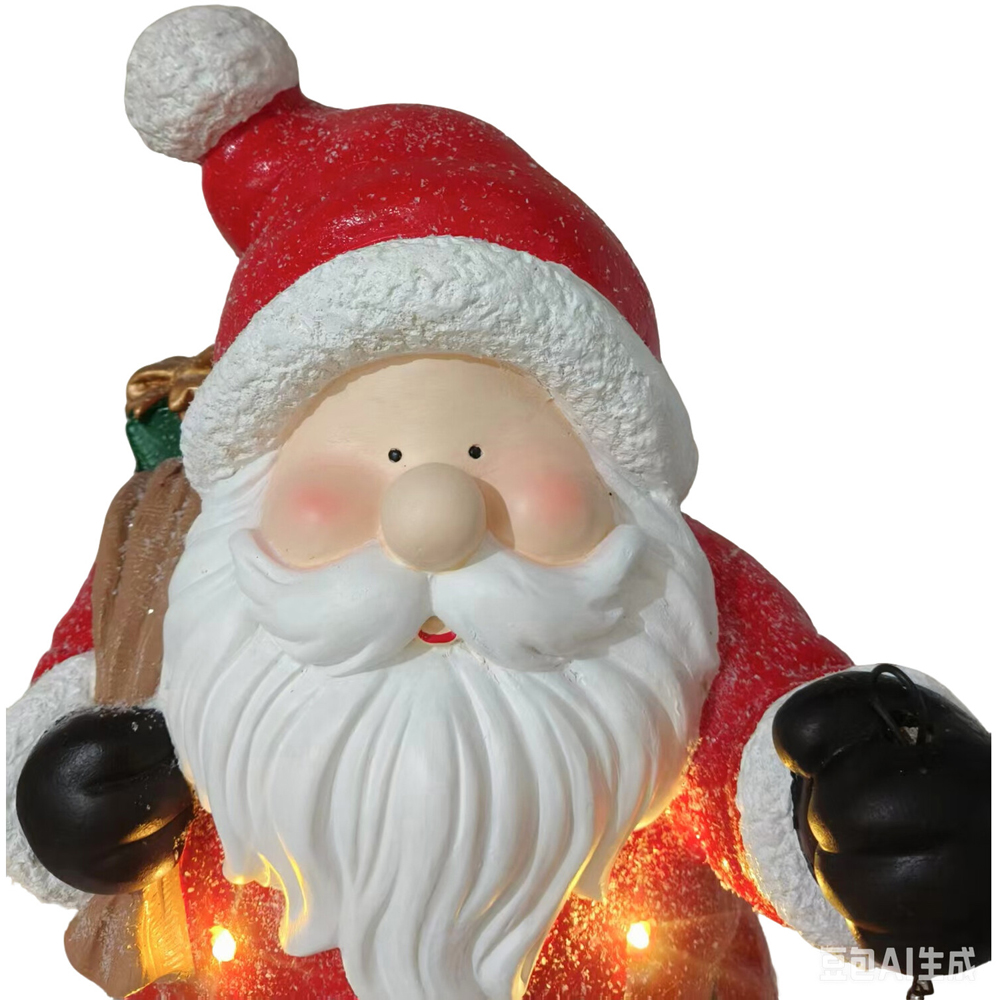 Pre-Lit Lantern Santa Image 2