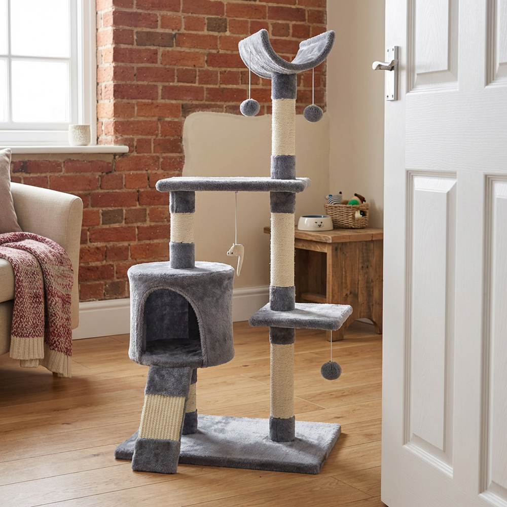 Hallworthy Cat Scratch Post - Grey Image 7