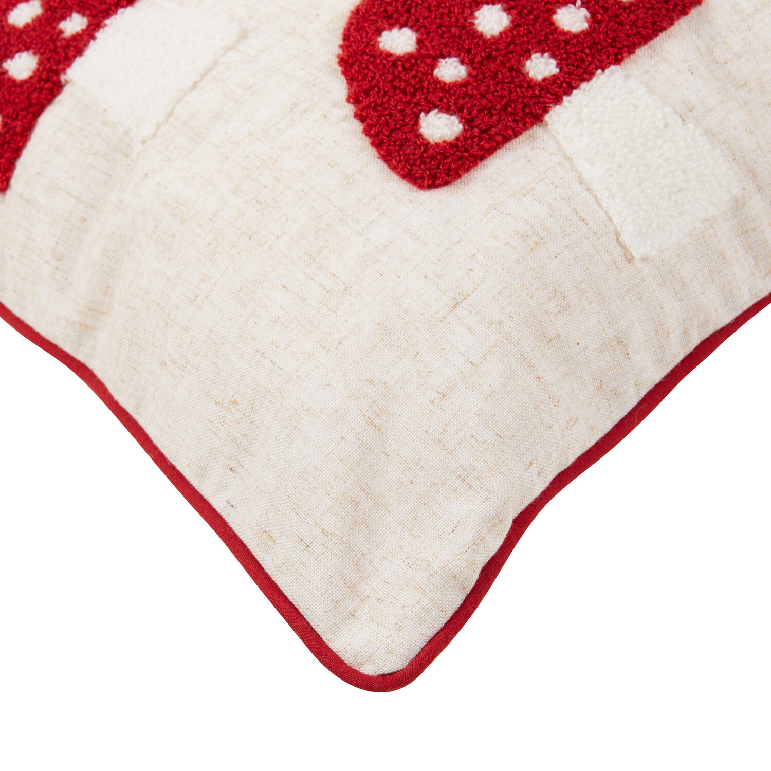 The Fall Collection Toadstool Cushion - White Image 3