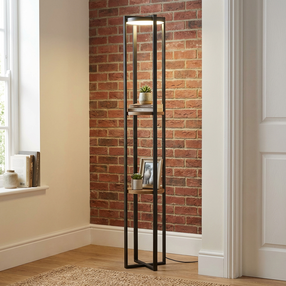 Harlow LED Shelf Floor Lamp Image 6