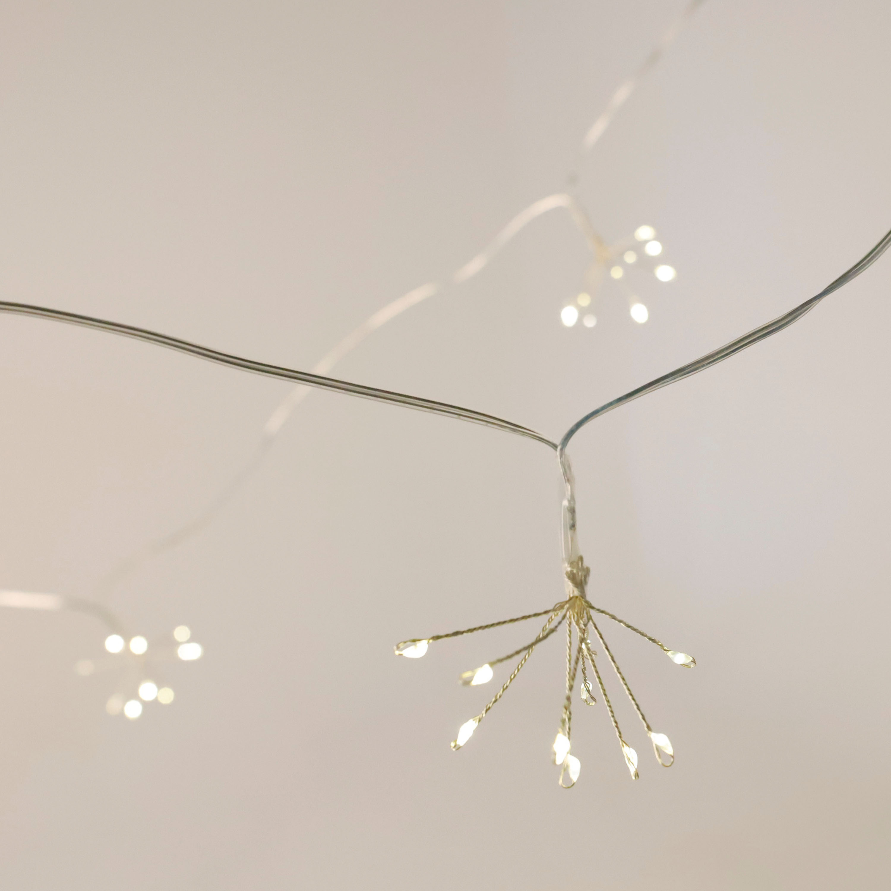 Charles Bentley Mini Dandelion Warm White LED String Lights 10m Image 1