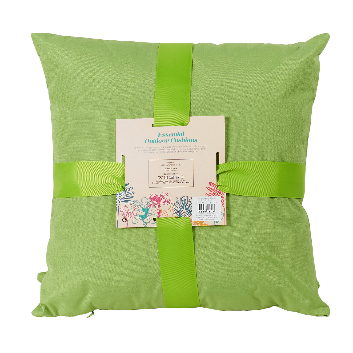 Essential Outdoor Cushions - Green Image 4