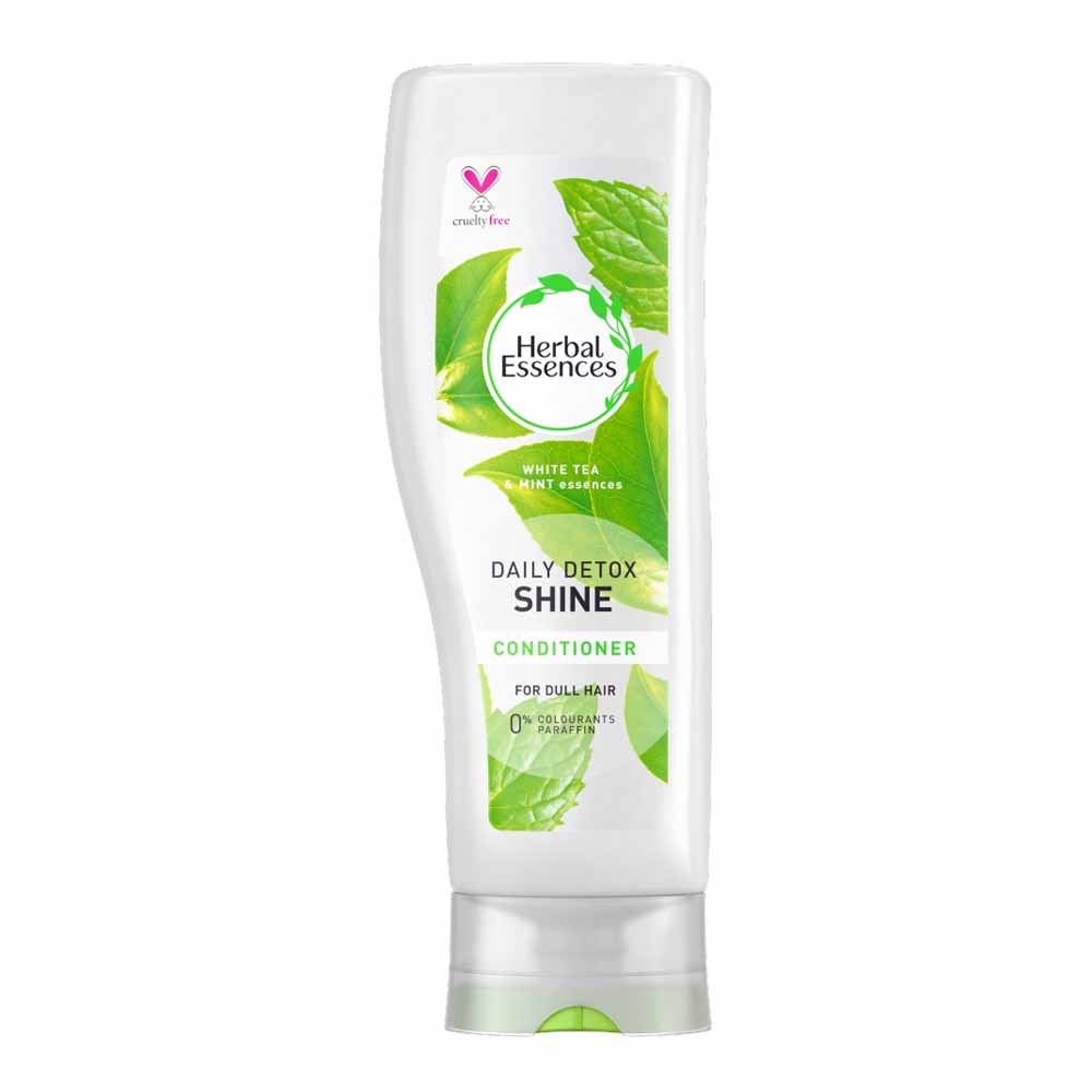 Herbal Essences Daily Detox Shine White Tea and Mint Conditioner 400ml Image 1