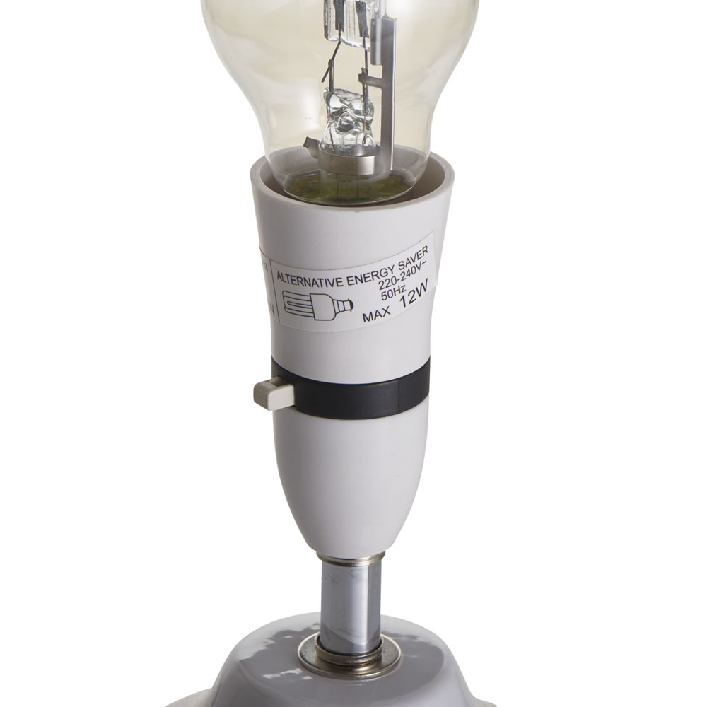Wilko White Bottle Table Lamp Image 5