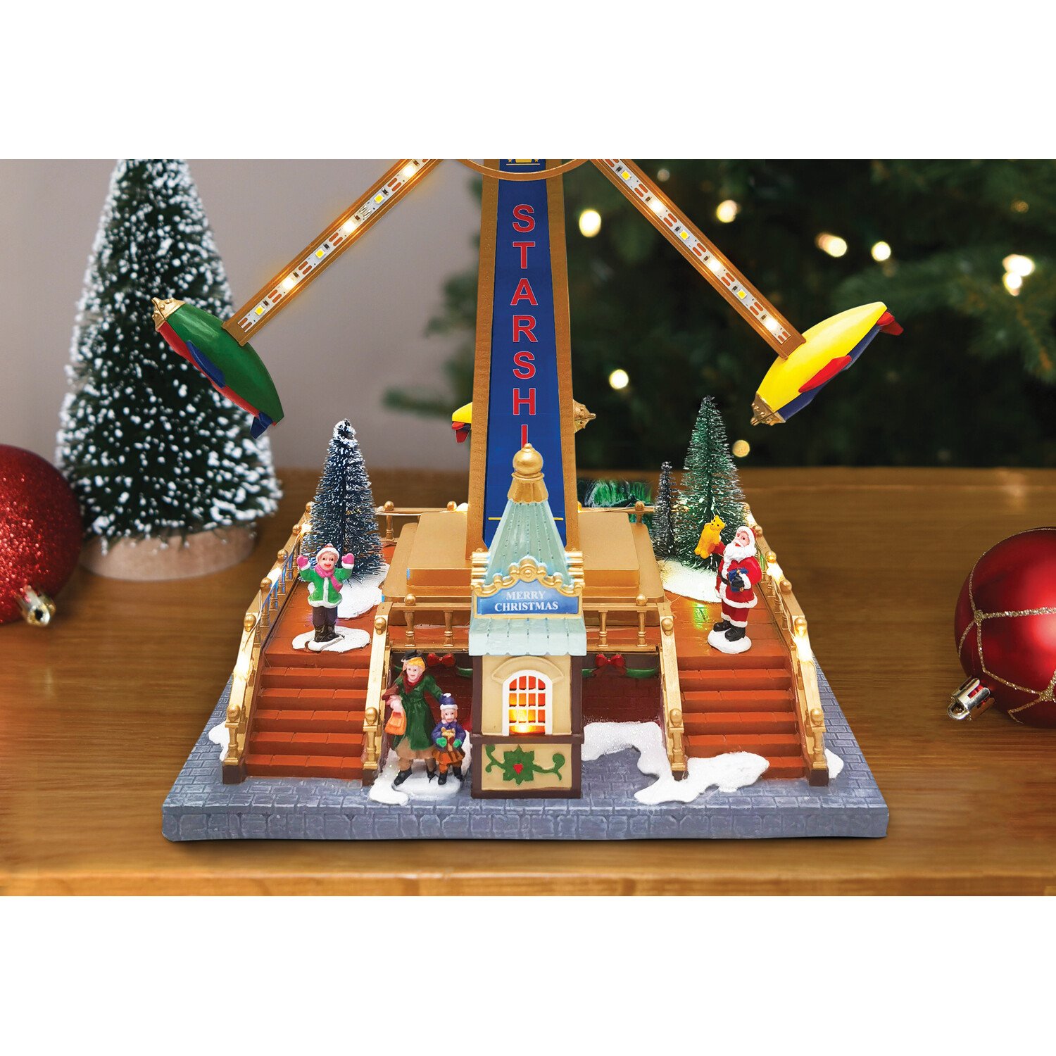 Christmas LED Spinning Plane Ride Image 4