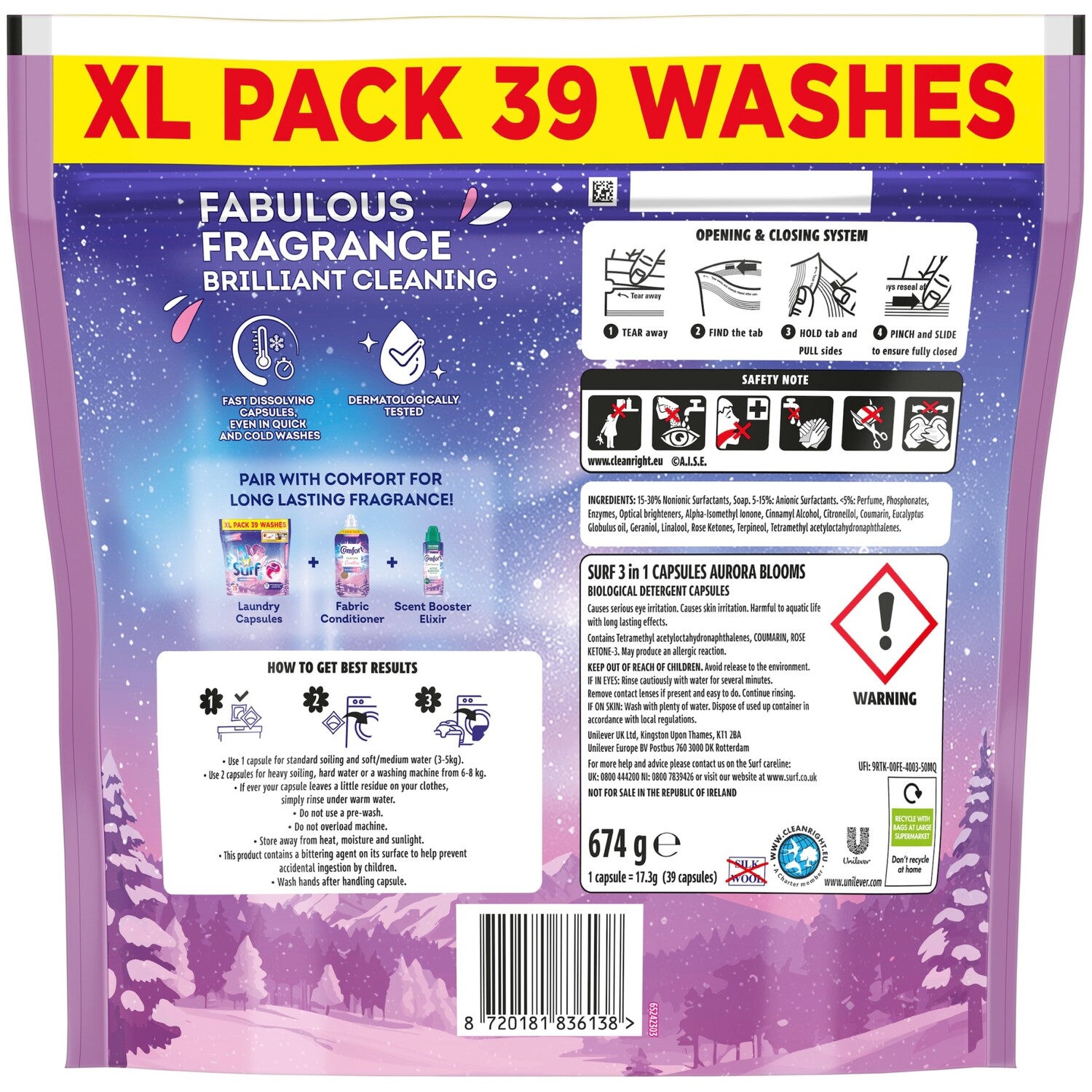 Surf 3 in 1 Laundry Capsules Image 2