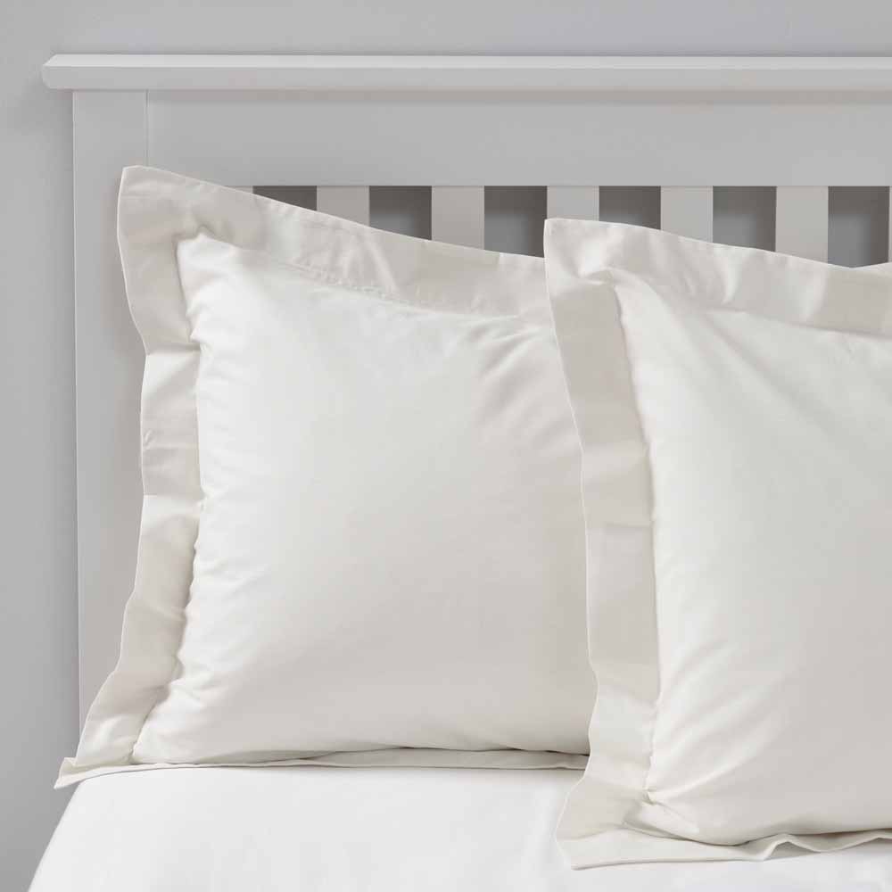 Wilko Easy Care White Oxford Pillowcases 2 Pack Image 2