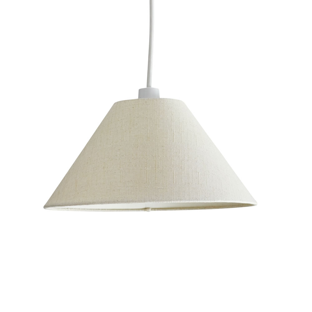 Wilko Tapered Cottonette Light Shade 12in Image 3